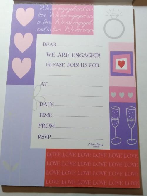 Invitations Cards Unused Engagement Party Invitation For Sale In